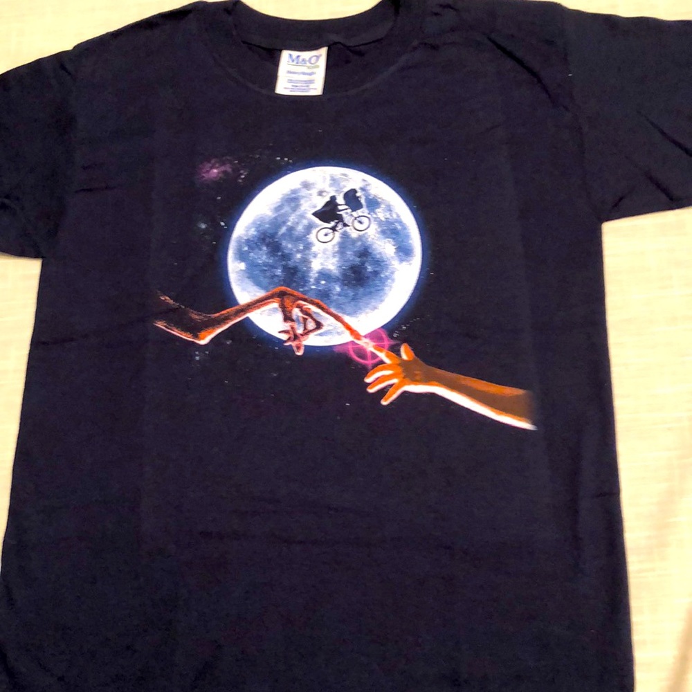 E.T. THE EXTRA TERRESTRIAL 20th ANNIVERSARY YOUTH L MOVIE PROMO TSHIRT NWOT #530